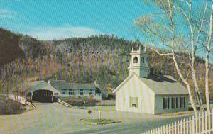 New Hampshire Devil's Slide Church and Covered Bridge