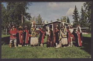 Chlkat Dancers,Haines,AK Postcard