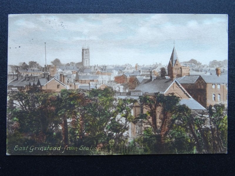 Sussex EAST GRINSTEAD Town View from Station c1917 Postcard by Frith