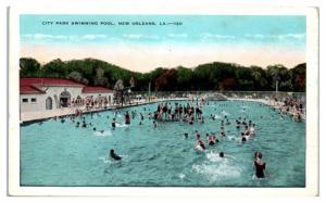 Early 1900s City Swimming Pool, New Orleans, LA Postcard