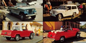 Jeepster Commando Models Car Advertising Long Postcard AA84572