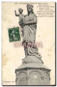 Old Postcard Le Puy en Velay Colossal statue of Our Lady of France