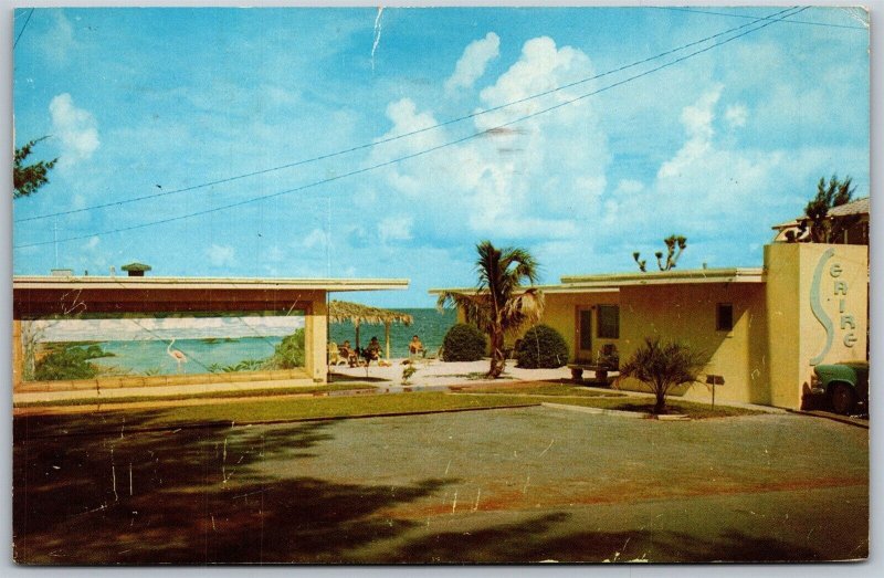 Vtg St Petersburg Florida FL Seaire Motel Treasure Island 1960s View Postcard