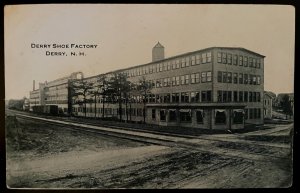 Vintage Postcard 1907-1915 Derry Shoe Factory, Derry, New Hampshire (NH)
