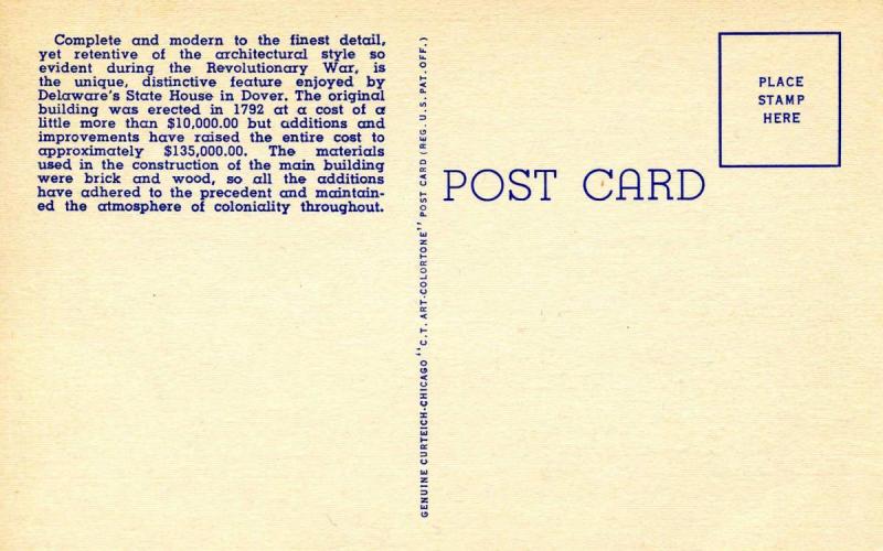 DE - Dover. State House