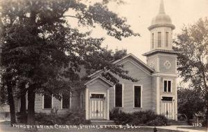 Princeville Illinois Presbyterian Church Real Photo Antique Postcard K87830