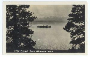 RP Boat on Lake Tahoe from Nevada Side NV 1933