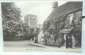 St Marys Church & Nearby Houses Iffley Oxfordshire Vintage Postcard c1933