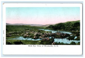 BIRD'S EYE AERIAL VIEW OF WOODSVILLE NEW HAMPSHIRE NH POSTCARD (GW1)