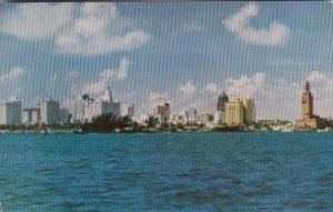 Florida Miami Skyline From Miami Beach