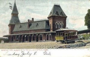 RR Depot, Pittsfield, MA, Massachusetts, USA Train Railroad Station Depot 190...