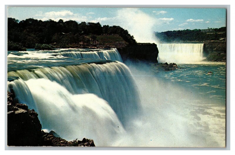 American Falls Prospect Poin Niagara Falls Canada Vintage Standard View Postcard 