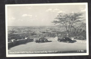 RPPC SOMERSET KENTUCKY HALL'S GAP OLD CARS VINTAGE REAL PHOTO POSTCARD