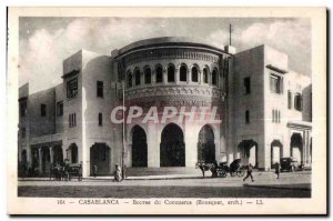 Old Postcard Casablanca Morocco Trade Exchange