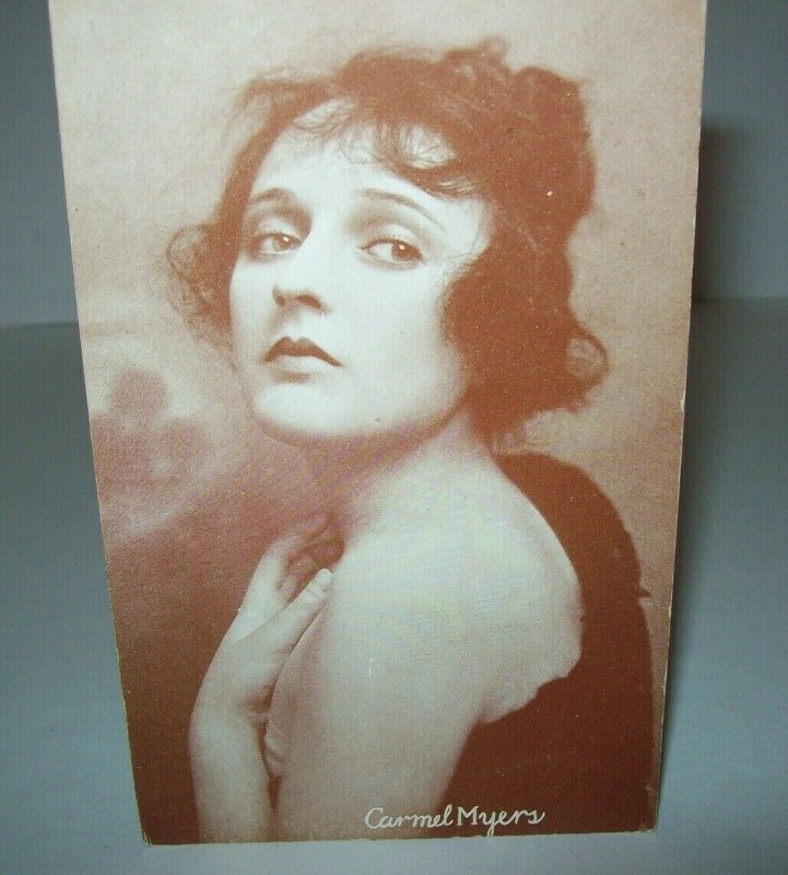 Carmel Myers Postcard Unused Vintage American Actress Silent Films Arcade Card