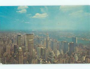 Unused Pre-1980 AERIAL VIEW OF TOWN New York City NY n2160