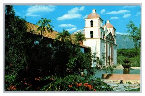 Mission Santa Barbara California's First Cathedral Postcard