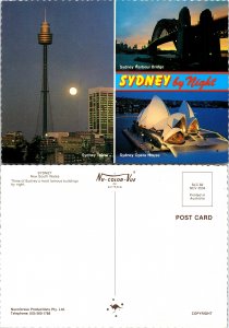 Three of Sydney's most famous buildings by night, Sydney New South Wales