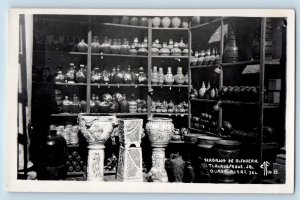 Tlalquepaque Jalisco Mexico Postcard Pottery Works c1940's Unposted RPPC Photo