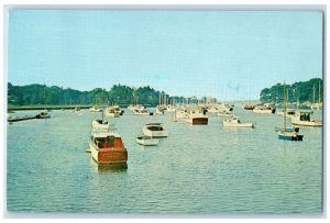 1982 Beautiful Harbor of Manchester Harbor Massachusetts MA Postcard