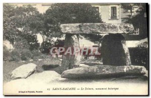 Old Postcard Megalith Dolmen Saint Nazaire dolmen