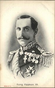 King of Norway Kong Haakon VII c1910 Vintage Postcard