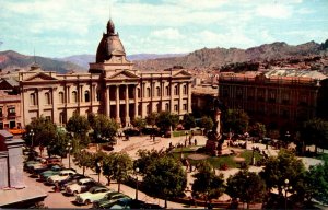 Bolivia La Paz Plaza Murillo Pan American Airways Card