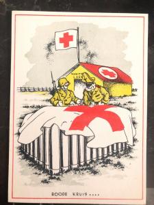 Mint Netherlands Picture Postcard Anti Nazi  Red Cross WW2