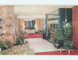 Pre-1980 MIDCENTURY MODERN LOBBY FURNITURE AT CLARIDGE HOTEL Memphis TN B2079