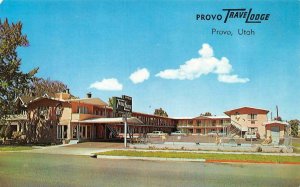 PROVO, Utah UT   TRAVELODGE MOTEL   Roadside  VINTAGE Chrome Postcard