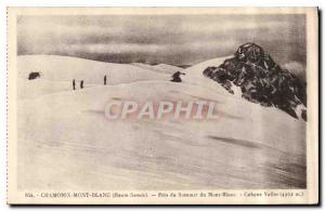 Old Postcard Chamonix Haute Savoie Near the summit of Mont Blanc Vallot hut