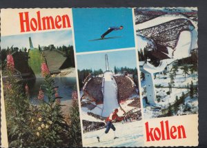 Sports Postcard - Skiing, Oslo, Norway, Holmenkollen Ski Jump.Posted 1975- T1993