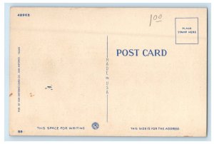 San Antonio Aviation Cadet Center American Flags Soldier Vintage Postcard