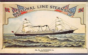 SS America National Line Steamships Ship 