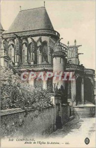 Old Postcard Compiegne Apse of the Church of St. Anthony