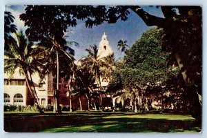 1948 Oahu Hawaii HI Vintage Postcard Royal Hawaiian Hotel Building Island Posted