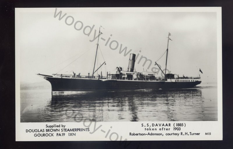 f2140 - Scottish Ferry - Davaar c1905 - built 1885 - postcard