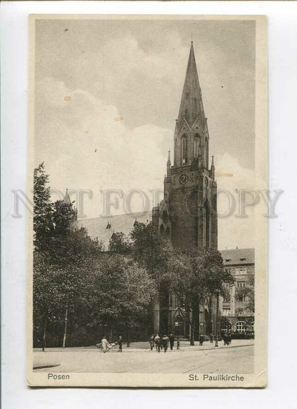 3087193 POLAND Poznan Posen St.Paulikirche Vintage PC