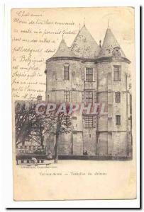 Vic sur Aisne Old Postcard turrets of the castle