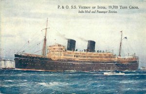 Postcard 1920s SS Viceroy of Indian Steamship advertising TR24-1290