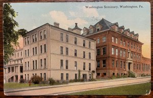 Vintage Postcard 1916 Washington Seminary (for Women), Washington, Pennsylvania