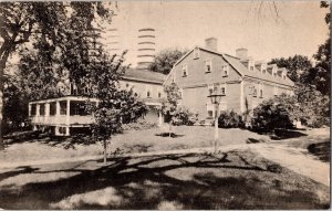 Longfellow’s Wayside Inn South Sudbury Mass Vintage Postcard WOB 1c George Stamp 