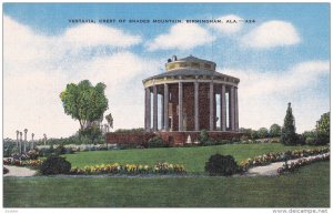 BIRMINGHAM, Alabama, 1930-1940's; Vestavia, Crest Of Shades Mountain