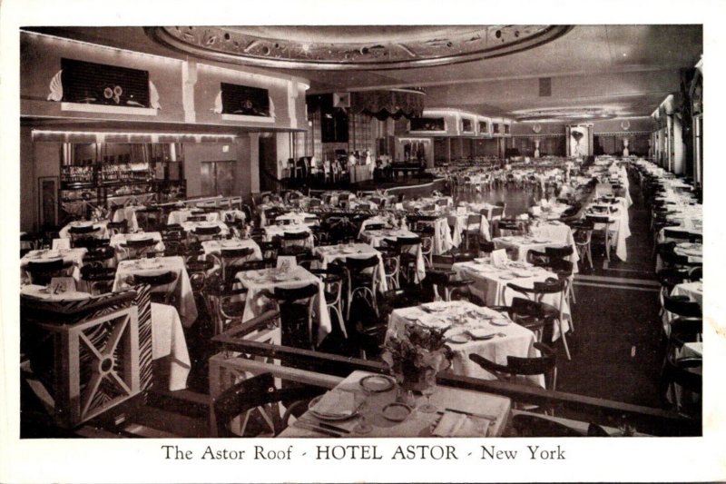 New York City Times Square Hotel Astor The Astor Roof Restaurant