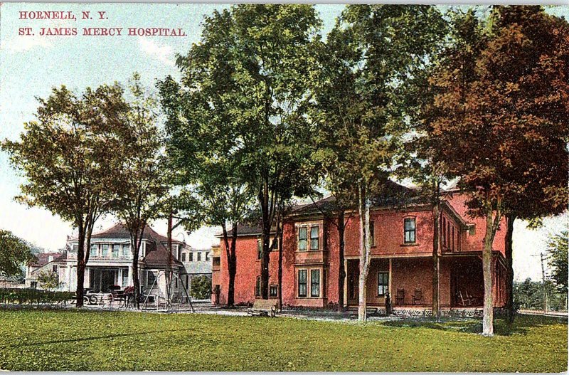 Postcard HOSPITAL SCENE Hornell New York NY AI3371