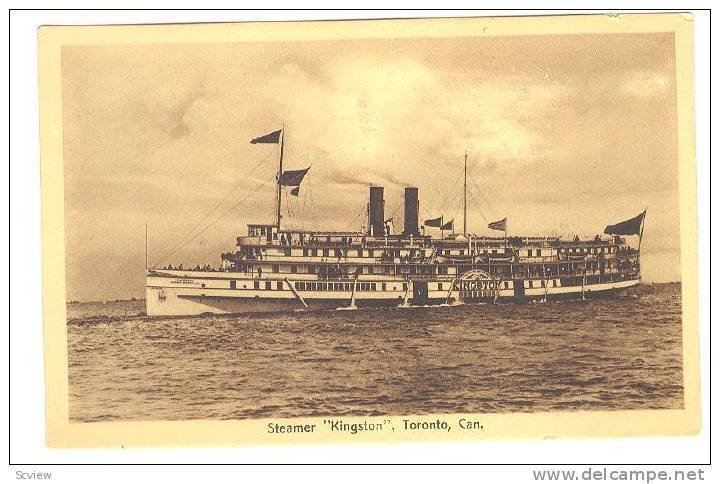 Steamer/Ship Kingston, Toronto, Canada, PU-1914