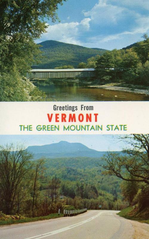 VT - Greetings, Covered Bridge