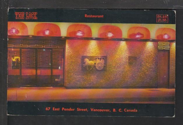 Yen Lock Restaurant,Victoria,BC,Canada Postcard 