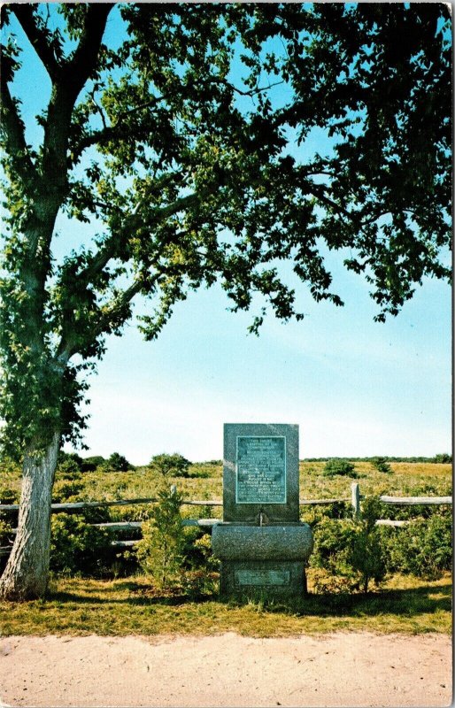 Abiah Franklin Fountain Monument Nantucket Massachusetts MA Postcard Unused UNP 