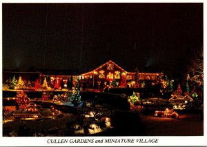 Canada Ontario Whitby Cullen Gardens and Miniature Village At Christmas Season